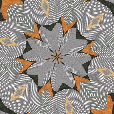 ornament #70,2019,(kombinovaná technika) od Alex Caminker