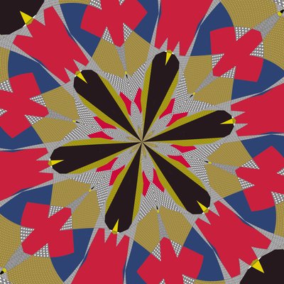 symetrie #16,2019,(kombinovaná média) od Alex Caminker