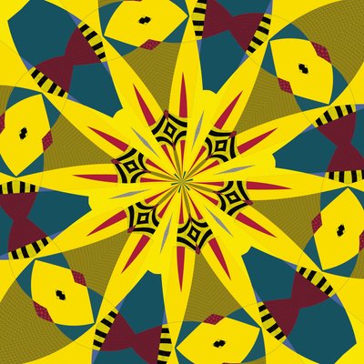 symetrie #18,2019,(kombinovaná média) od Alex Caminker