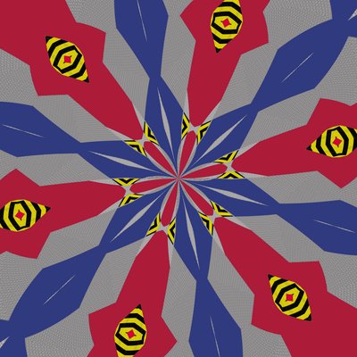 symetrie #2, 2019, (kombinovaná média) od Alex Caminker