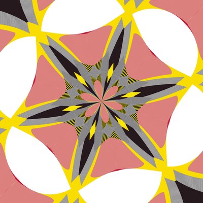 symetrie #39,2019,(kombinovaná média) od Alex Caminker