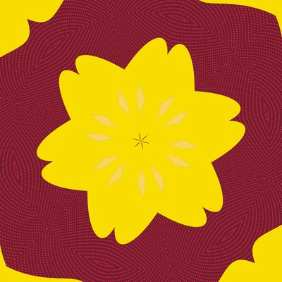 symetrie #50,2019,(kombinovaná média) od Alex Caminker