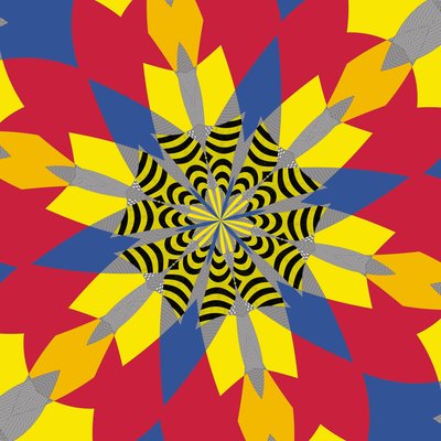 symetrie #6, 2019, (kombinovaná média) od Alex Caminker