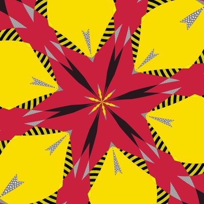 symetrie #7,2019,(kombinovaná média) od Alex Caminker