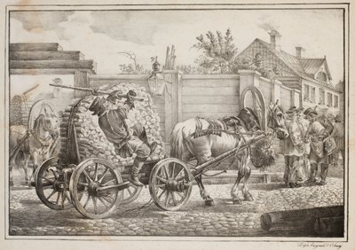 Kočí s Kindlingem (litho) od after Alexander Orlowski
