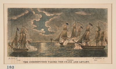 Constitution Take the Cyane and Lavant, jeden v sérii osmi od Alexander Anderson