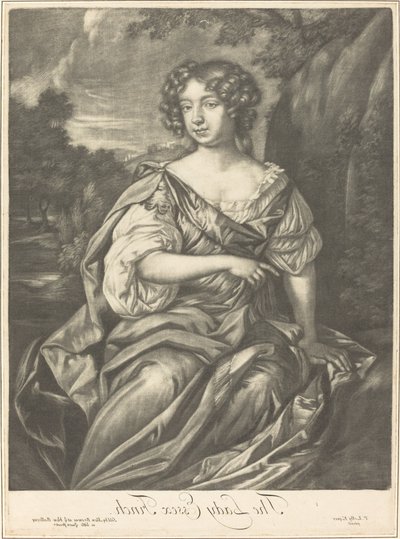 Lady Essex Finch od Alexander Browne after Sir Peter Lely