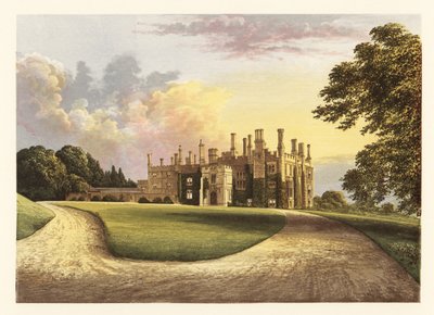 Eggesford House, Devon, Anglie. ,1880 (rytina) od Alexander Francis (after) Lydon