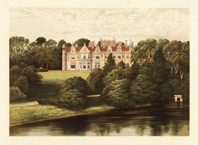 Keele Hall, Staffordshire, Anglie., 1880 (rytina) od Alexander Francis (after) Lydon