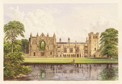 Newstead Abbey, Nottinghamshire, Anglie. 1880 (rytina) od Alexander Francis (after) Lydon