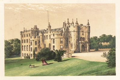 Hrad Picton, Pembrokeshire, Wales. ,1880 (rytina) od Alexander Francis (after) Lydon