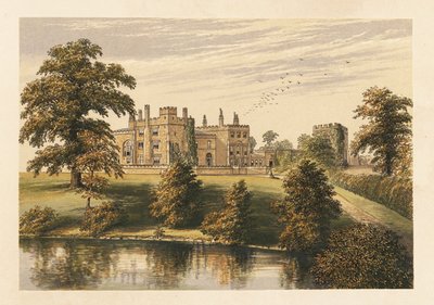 Hrad Ripley, Yorkshire, Anglie. ,1880 (rytina) od Alexander Francis (after) Lydon