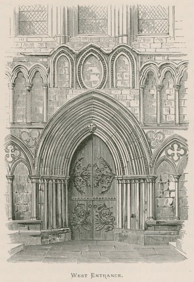 Bolton Priory, západní vchod od Alexander Francis Lydon