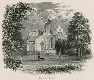 Opatství Dryburgh, od severu od Alexander Francis Lydon