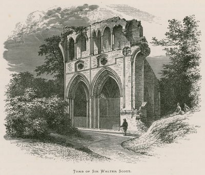 Dryburgh Abbey, Hrobka sira Waltera Scotta od Alexander Francis Lydon