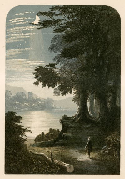 Ilustrace k Miltonově Il Penseroso od Alexander Francis Lydon