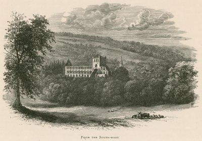 Jedburgh Abbey, z jihovýchodu od Alexander Francis Lydon