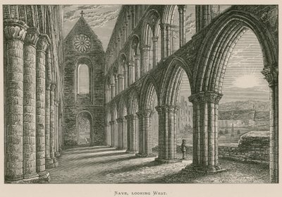 Jedburgh Abbey, Nave, pohled na západ od Alexander Francis Lydon