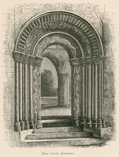 Jedburgh Abbey, New South Doorway od Alexander Francis Lydon