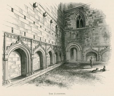 Melrose Abbey, The Cloisters od Alexander Francis Lydon