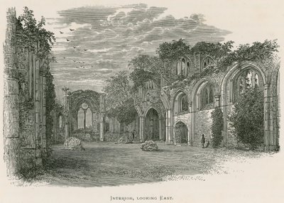 Netley Abbey, interiér, pohled na východ od Alexander Francis Lydon