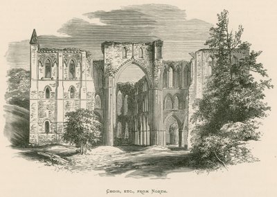 Opatství Rievaulx, sbor atd. ze severu od Alexander Francis Lydon