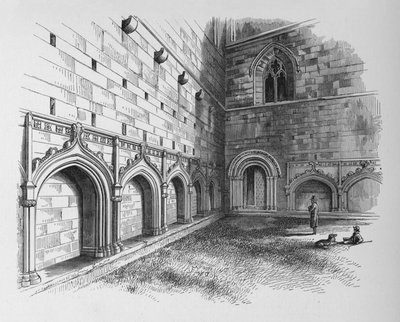 The Cloisters, Melrose Abbey, c1880, 1897 od Alexander Francis Lydon