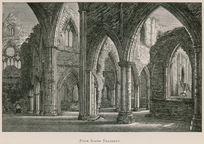 Tintern Abbey, z jižní transeptu od Alexander Francis Lydon