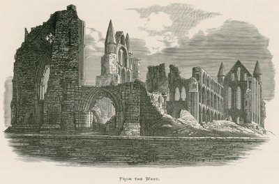 Whitby Abbey, Ze západu od Alexander Francis Lydon