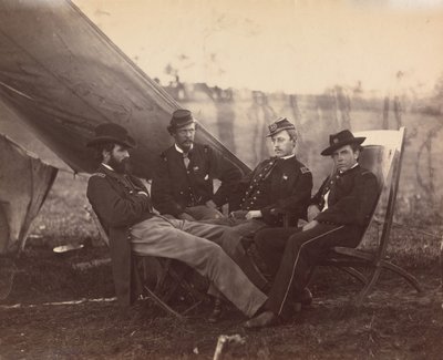 [Čtyři důstojníci], ca. 1864. od Alexander Gardner