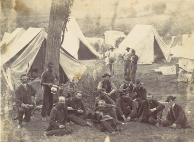 Skupina na velitelství armády Potomac, Antietam, říjen 1862, 1862. od Alexander Gardner