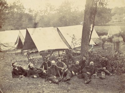 Skupina na velitelství armády Potomac, Antietam, říjen 1862, 1862. od Alexander Gardner