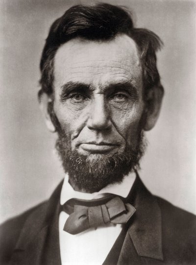 Portrét Abrahama Lincolna - Portrét Abrahama Lincolna (1809-1865) 16. prezident Spojených států amerických. Fotografoval Alexander Gardner od Alexander Gardner