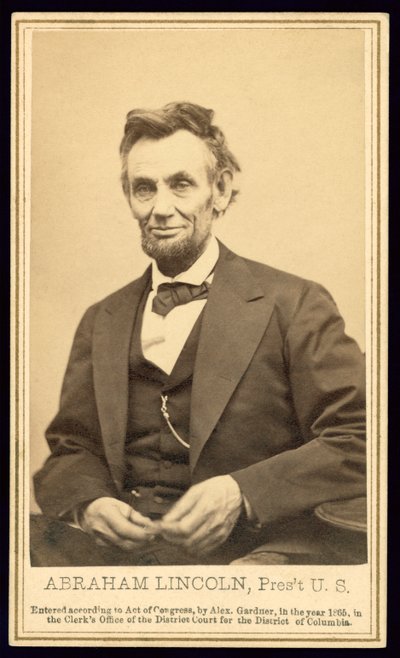 Portrét Lincolna od Alexandra Gardnera od Alexander Gardner