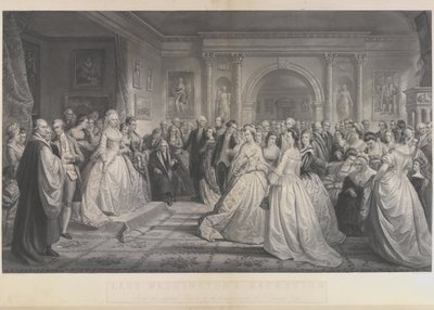 Alexander Hay Ritchie - Republikánský dvůr (Den přijetí lady Washingtonové) podle Daniela Huntingtona od Alexander Hay Ritchie