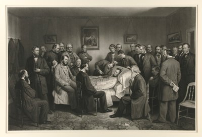 Lincoln na smrtelné posteli od Alexander Hay Ritchie