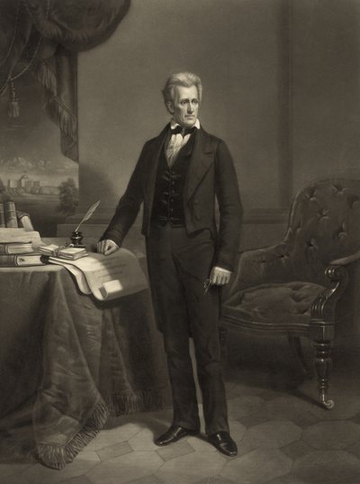 Prezident Jackson, kolem roku 1860 od Alexander Hay Ritchie