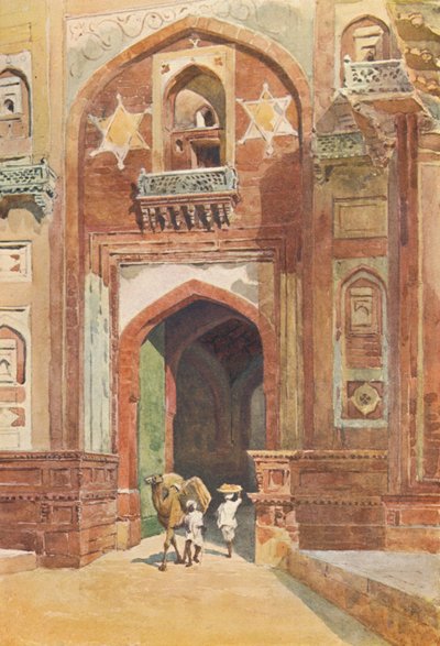 Pevnost Agra – Uvnitř brány Dillí, c1880 1905. od Alexander Henry Hallam Murray