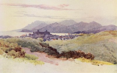 Cannes a pohoří Esterel (barevné lito) od Alexander Henry Hallam Murray