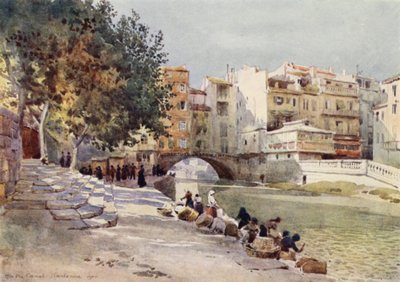Narbonne, „Kanál dvou moří“ (barva lito) od Alexander Henry Hallam Murray