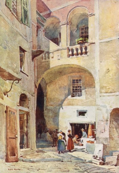 San Remo (barevné lito) od Alexander Henry Hallam Murray