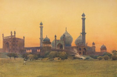 Jumma Musjid, Dillí - Při západu slunce, c1880 1905. od Alexander Henry Hallam Murray