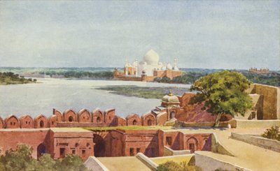 Taj z pevnosti, Agra od Alexander Henry Hallam Murray
