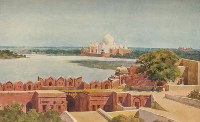 Taj z pevnosti, Agra, c1880 1905. od Alexander Henry Hallam Murray