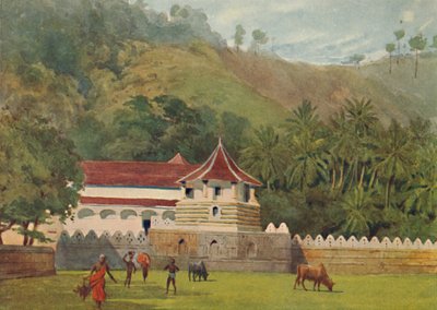 The Temple of the Tooth, Kandy – Exteriér, c1880 1905. od Alexander Henry Hallam Murray