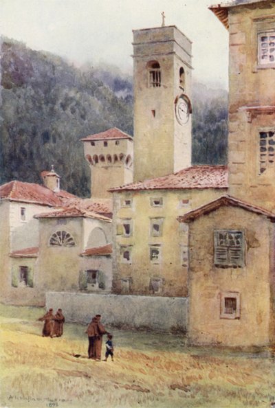 Vallombrosa, Abbey (barva litho) od Alexander Henry Hallam Murray