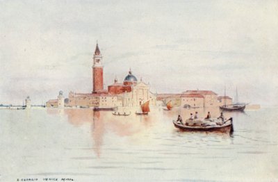 Benátky, San Giorgio (barevné lito) od Alexander Henry Hallam Murray