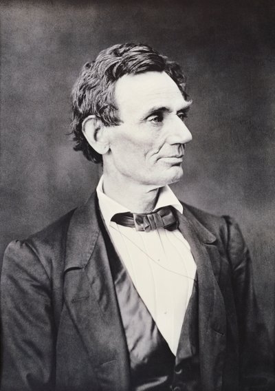 Abraham Lincoln, kolem roku 1860 od Alexander Hesler