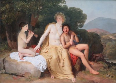 Ruština: "Apollo, Hyacinthus a Cyparissus hrají a zpívají" Apollo, Hyacinthus a Cyparissus hrají a zpívají od Alexander Ivanov