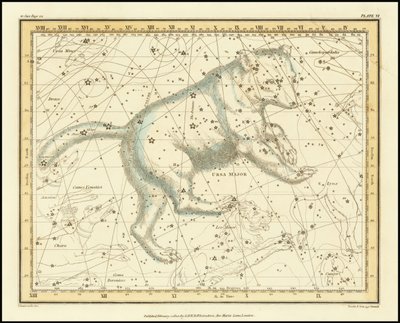 1822 - Alexander Jamieson - Ursa Major - Velká medvědice od Alexander Jamieson